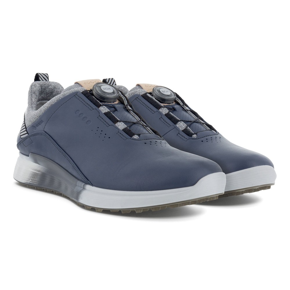 Zapatos De Golf Hombre - ECCO S-Three - Azul Marino - LAU536718